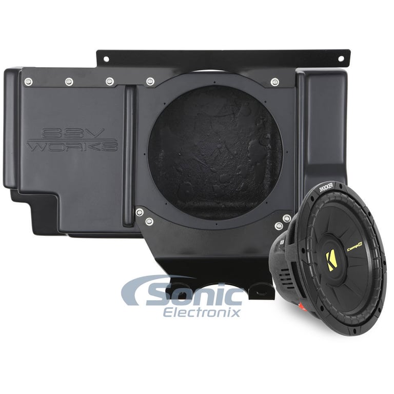 Polaris XP 1000 Custom Enclosure & 10" Subwoofer Combo by SSV Works & Kicker Image 1