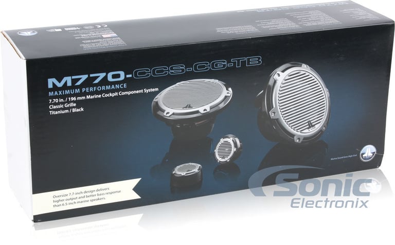 JL Audio M770-CCS-CG-TB - Titanium/Black with Classic Grilles Image 7