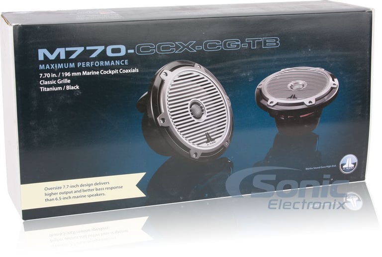 JL Audio M770-CCX-CG-TB - Titanium/Black with Classic Grilles Image 7