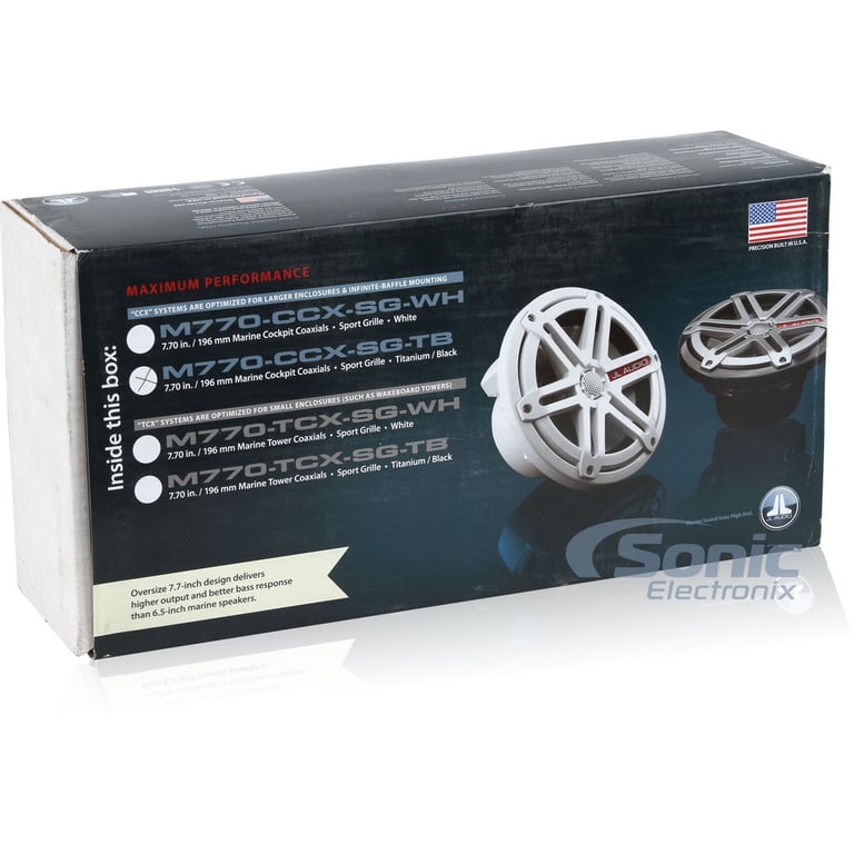 JL Audio M770-CCX-SG-TB - Titanium/Black with Sport Grilles Image 8
