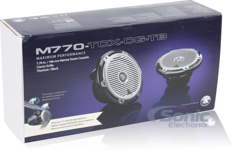 JL Audio M770-TCX-CG-TB - Black/Titanium with Classic Grilles (Open Box) Image 5