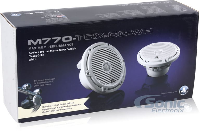 JL Audio M770-TCX-CG-WH - White with Classic Grilles Image 5