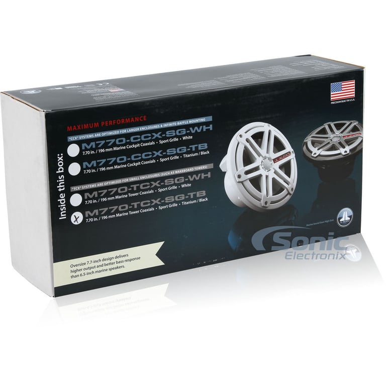 JL Audio M770-TCX-SG-TB - Titanium/Black with Sport Grilles Image 8