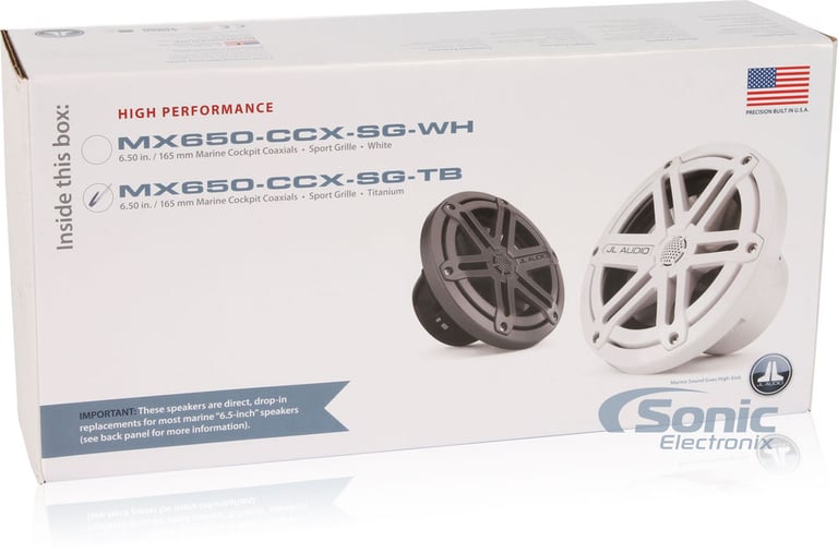 JL Audio MX650-CCX-SG-TB - Titanium/Black with Sport Grilles Image 6
