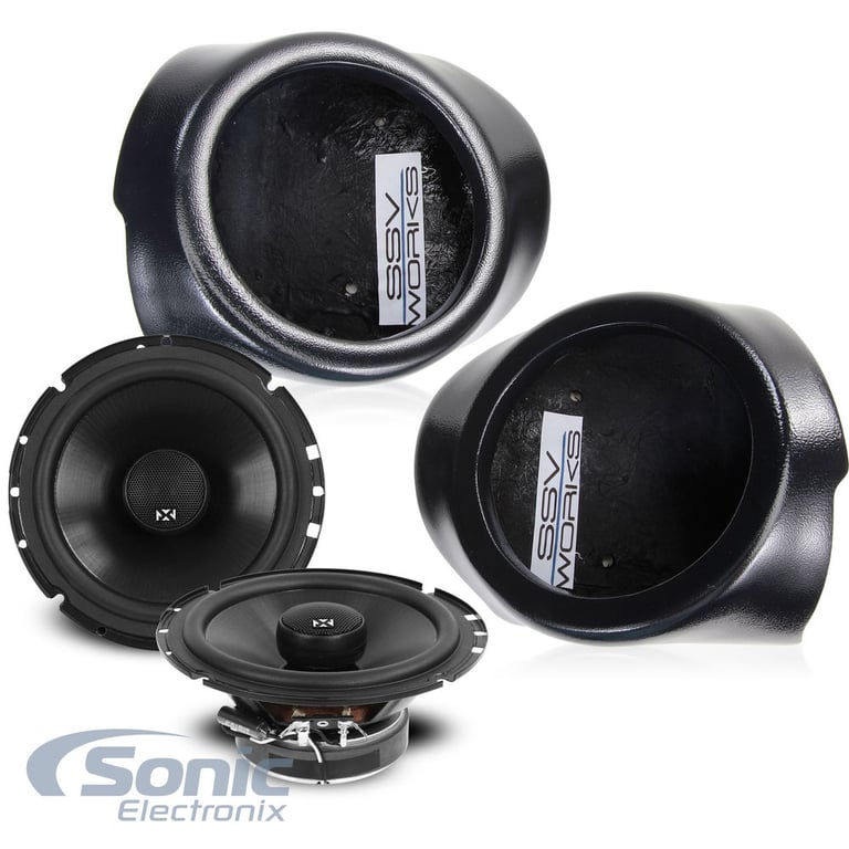 2008-2014 Polaris RZR Custom Kick Panel Pods & Speakers by SSV Works & NVX Image 1