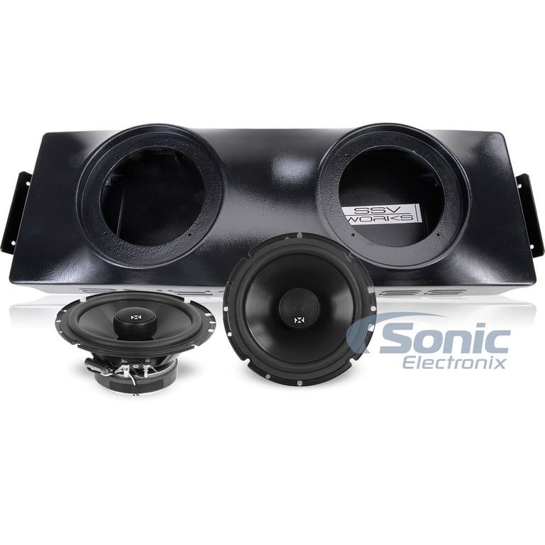 2010-2014 Polaris RZR 4/XP 900 4 Enclosure & Speakers Kit by SSV Works & NVX Image 1