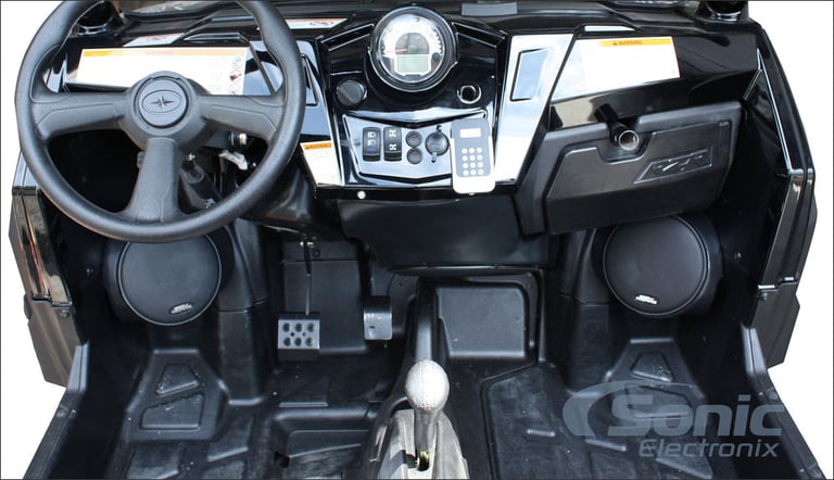 '08- '14 Polaris RZR Custom Kick Panel Pods & Speakers by SSV Works & Polk Audio Image 12