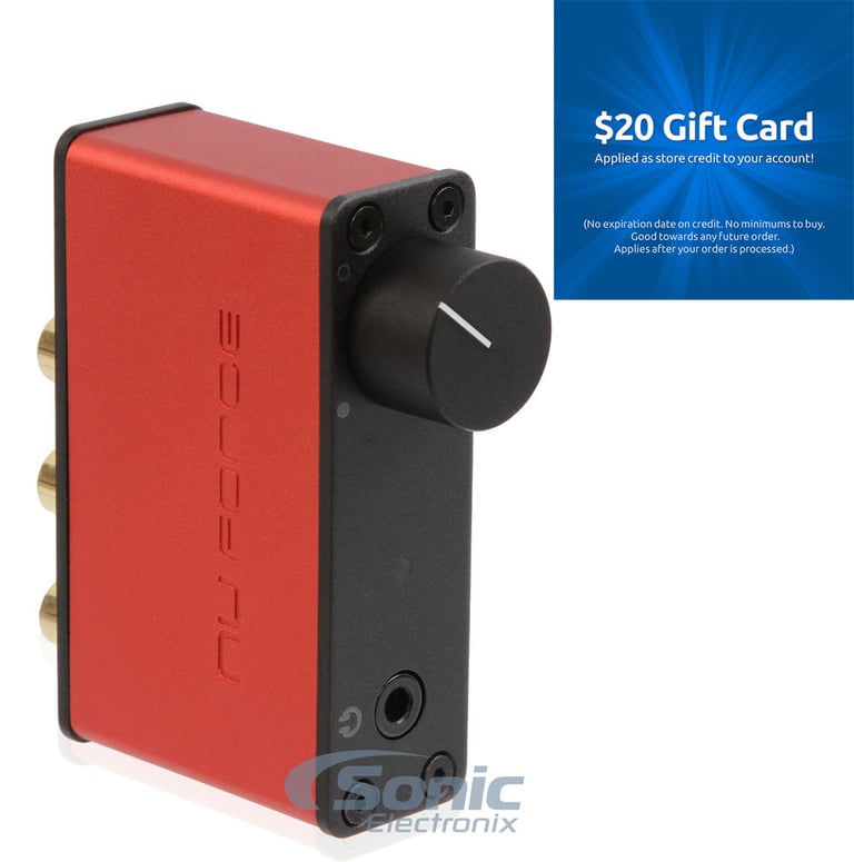 NuForce Icon uDAC-3 (Red) + FREE $20 Sonic Electronix Gift Card Image 1