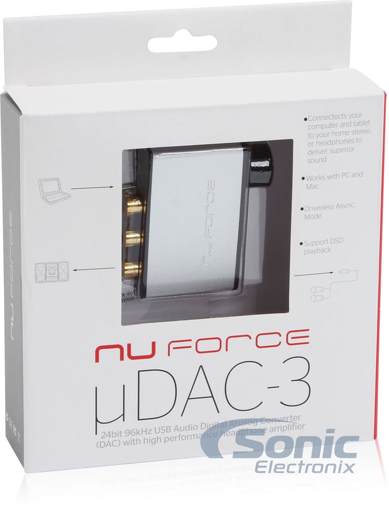 NuForce Icon uDAC-3 (Silver) + FREE $20 Sonic Electronix Gift Card Image 5
