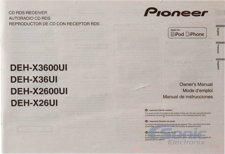 Pioneer DEH-X26UI OPEN BOX COMPLETE Image 21