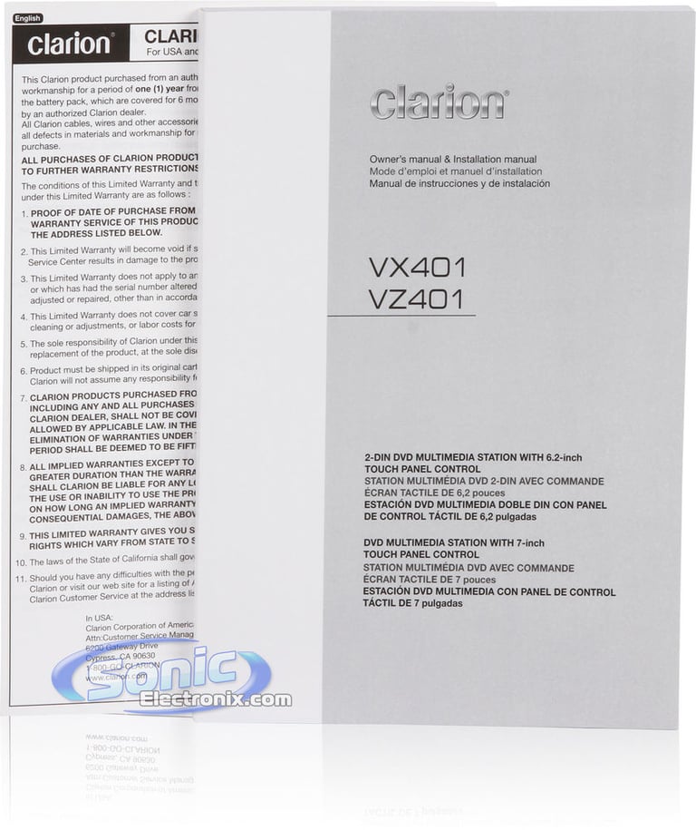 Clarion VX401 Factory Refurbished Complete Image 16