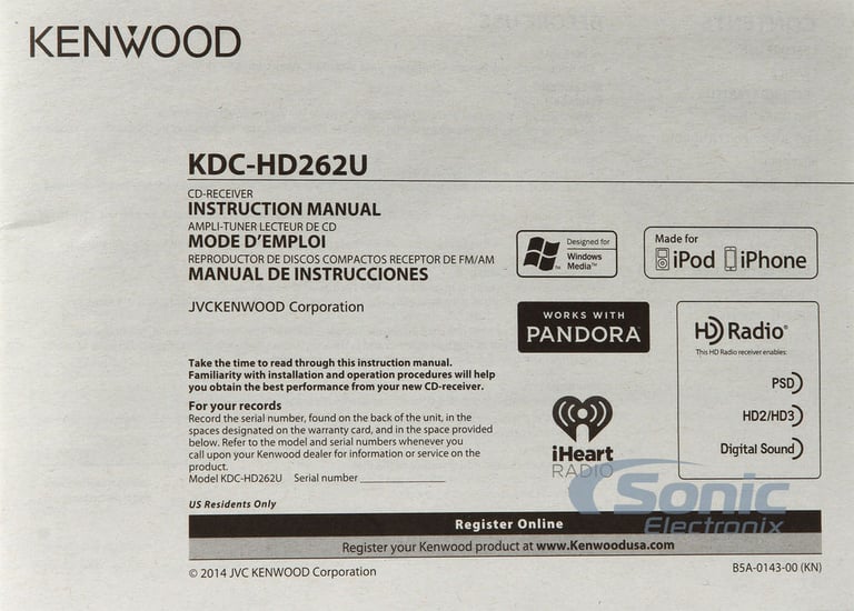 Kenwood KDC-HD262U LIKE NEW DAMAGED PACKAGING Image 8