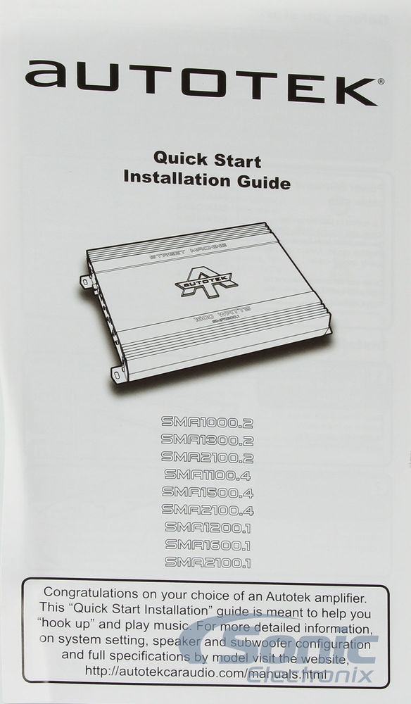 Autotek SMA2100.1 Image 7