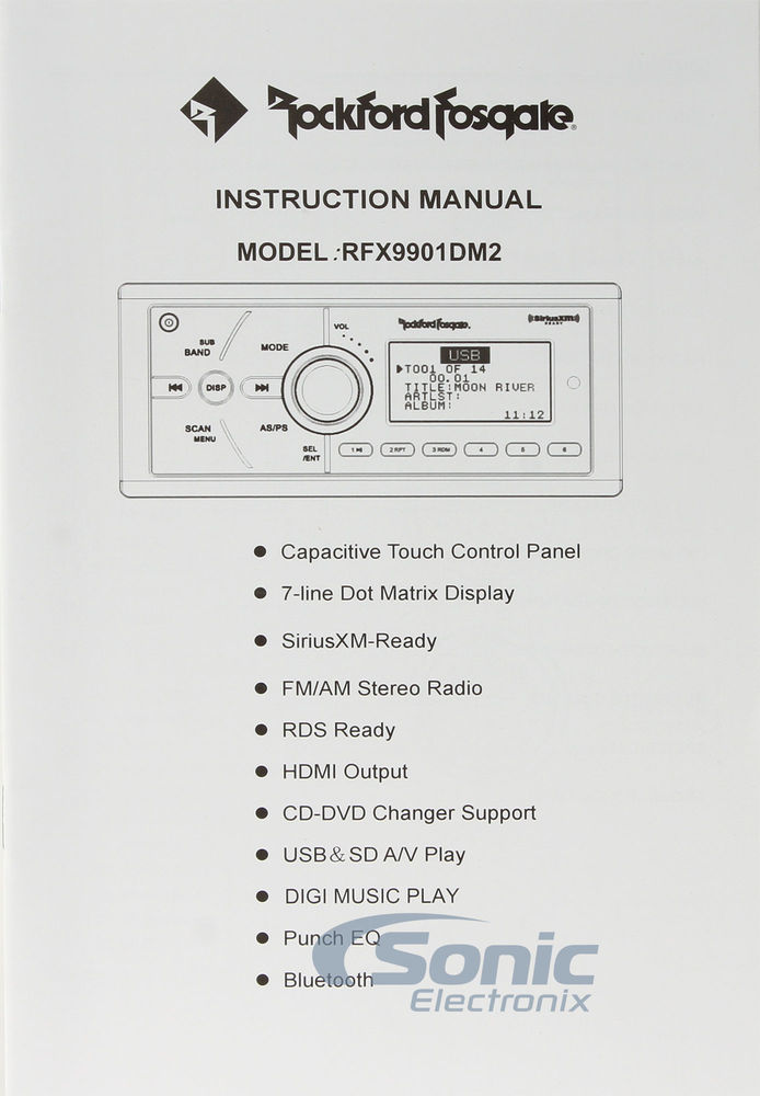 Rockford Fosgate RFX9901DM2 Image 5