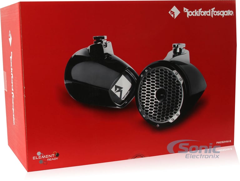 Rockford Fosgate PM282HW-B 8" Punch Wakeboard Tower Speakers Image 7