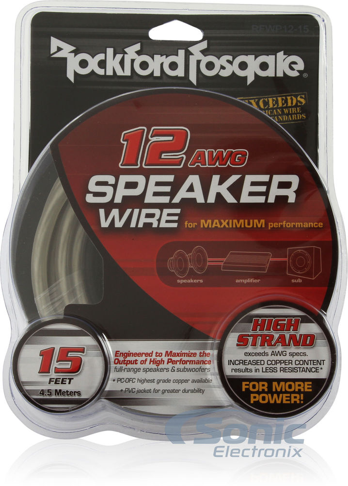 Rockford Fosgate RFWP12-15 12 Gauge Speaker Wire Image 2