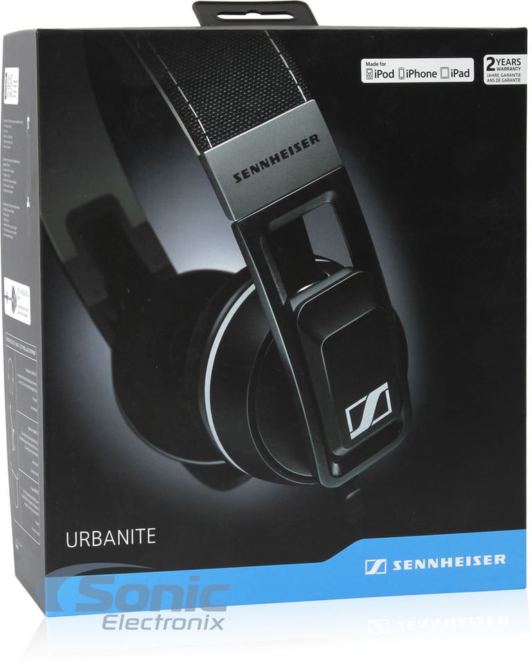 Sennheiser Urbanite (Black) for iPhone, On-Ear + Sonic Electronix Bonus Pack 3 Image 13