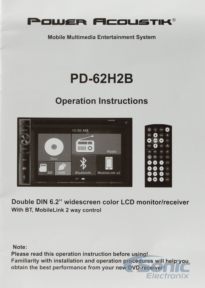 Power Acoustik PD-62H2B Open Box Complete (Very Good, Used) Image 9
