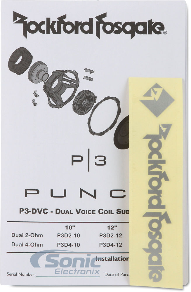 Rockford Fosgate Punch P3D2-12 (Open Box, Like New) Image 8