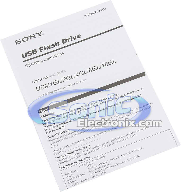 Sony USM8GL Image 3