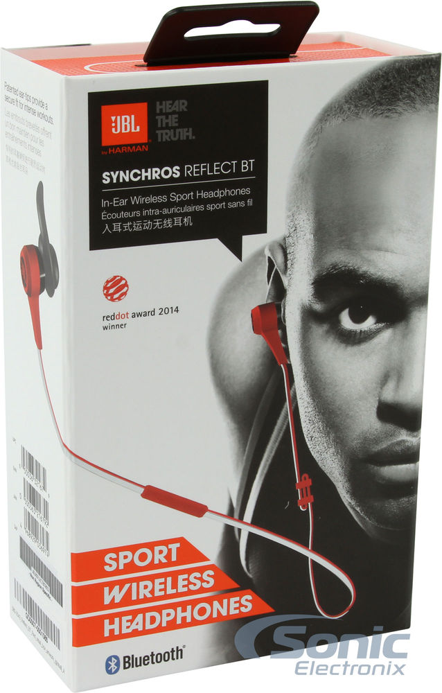 JBL Synchros SPORT Series Reflect - Red + Sonic Electronix Bonus Pack 3 Image 5