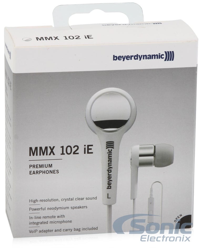 Beyerdynamic MMX 102 iE (White/Silver) + Sonic Electronix Bonus Pack 4 Image 10