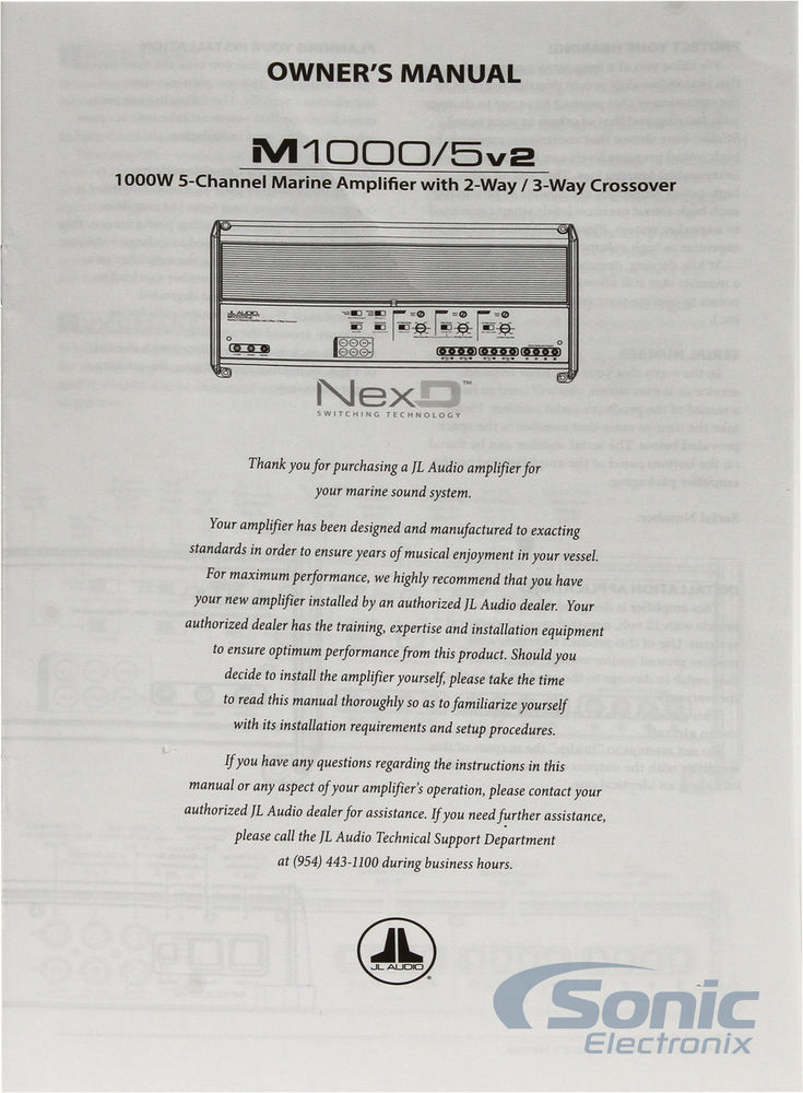 JL Audio M1000/5v2 Image 7