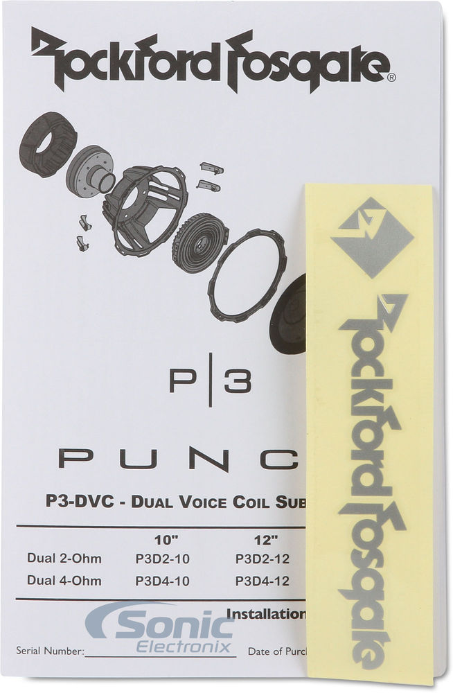 Rockford Fosgate Punch P3D4-10 (Open Box, Like New) Image 8