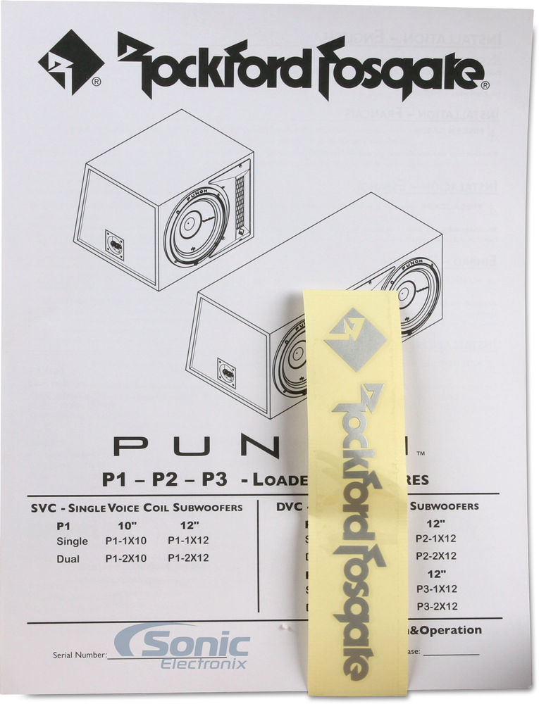 Rockford Fosgate Punch P1-2X12 (Open Box, Like New) Image 6
