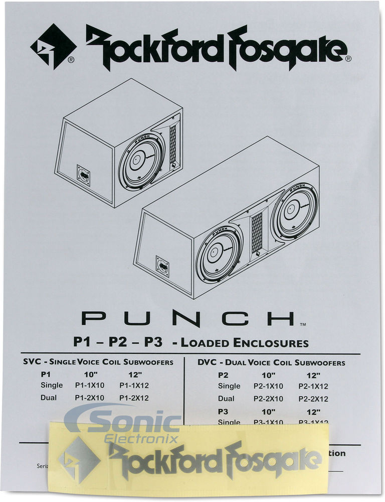 Rockford Fosgate P3-2X12 Open Box Complete Image 6