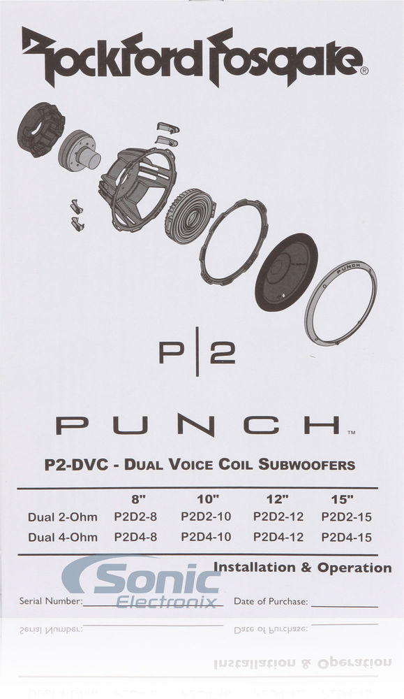 Rockford Fosgate Punch P2D2-8 (Open Box, Complete) Image 9