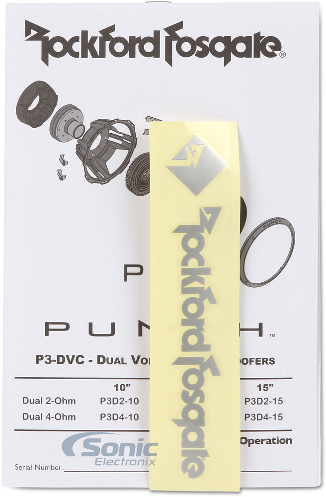 Rockford Fosgate P3D2-15 Open Box Complete Image 8