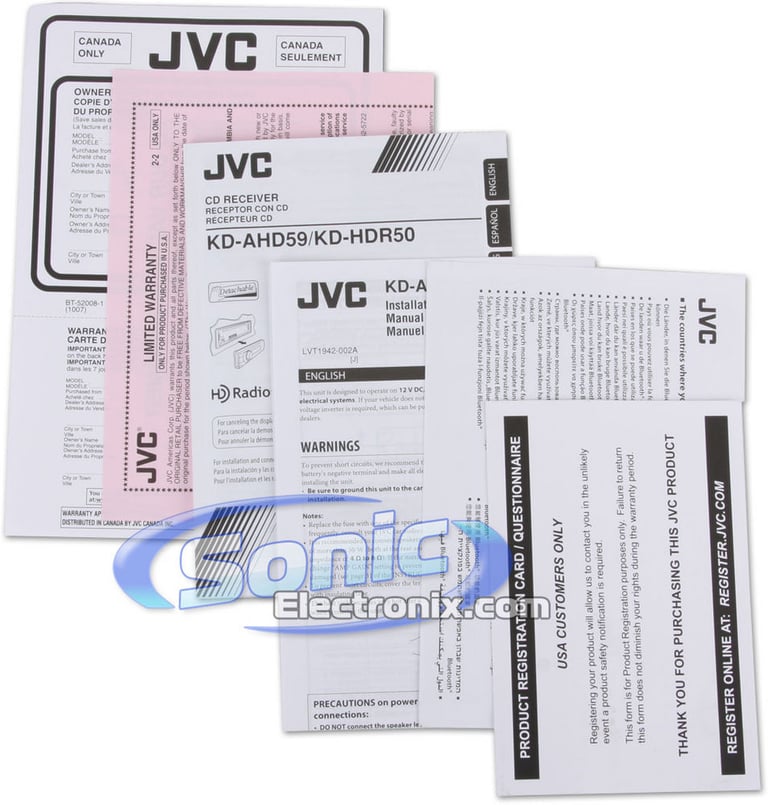 JVC Arsenal KD-AHD59 Image 7