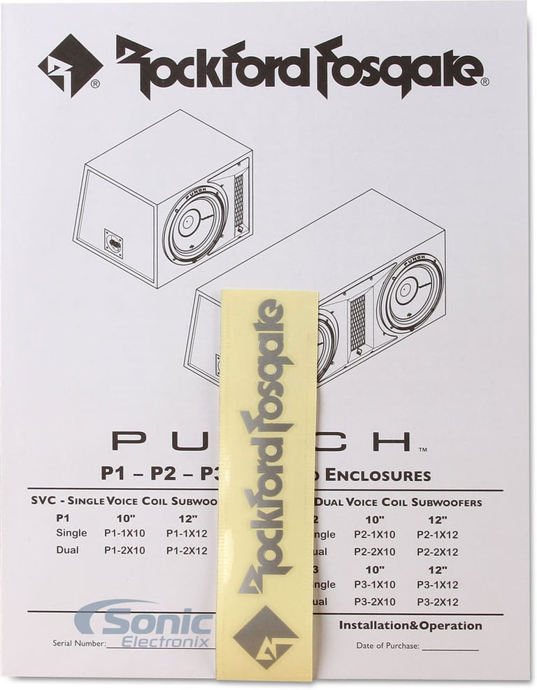 Rockford Fosgate Punch P2 P2-1X12 (Open Box, Great) Image 6