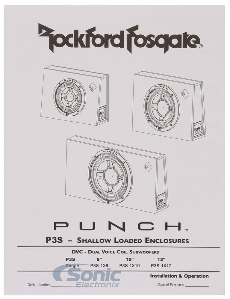Rockford Fosgate Punch Shallow Loaded Enclosure (Open Box, Great) Image 5