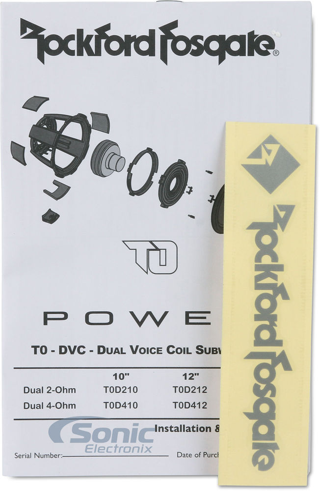 Rockford Fosgate Power T0D210 Image 10