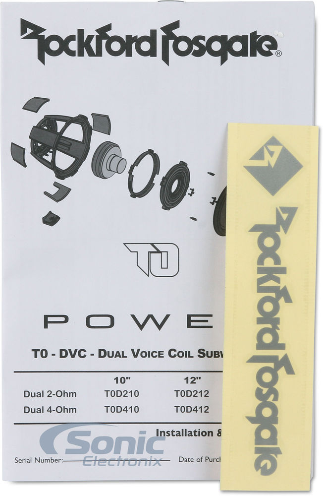Rockford Fosgate Power T0D212 Image 9