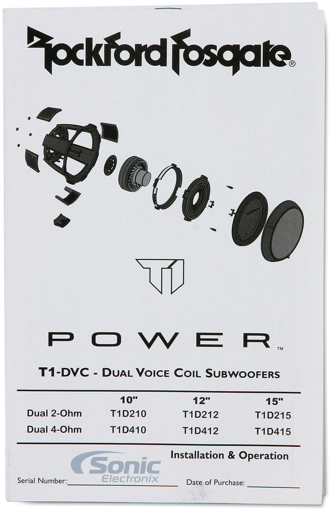 Rockford Fosgate Power T1D215 (Open Box, Like New) Image 11