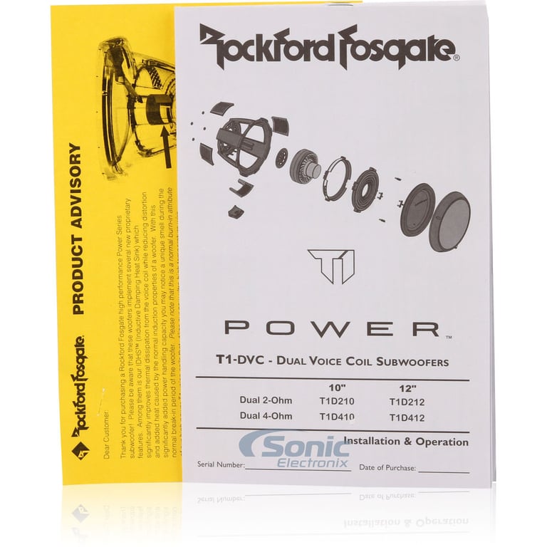 Rockford Fosgate Power T1D210 (Open Box, Like New) Image 10