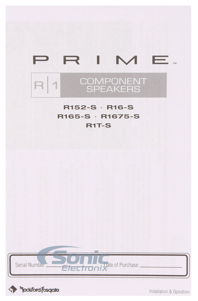 Rockford Fosgate PRIME R165-S (Open Box, Like New) Image 9
