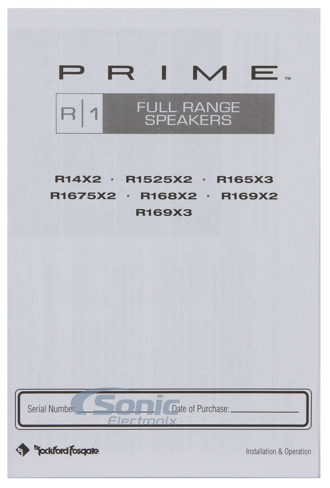 Rockford Fosgate Prime R165X3 Damaged Packaging (NEW) Image 9