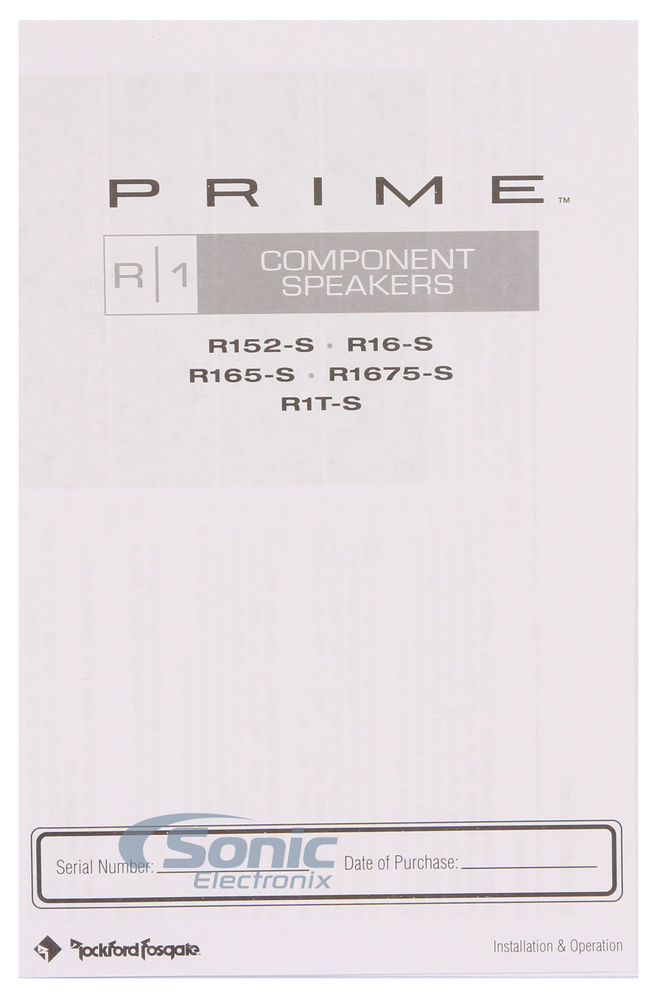 Rockford Fosgate PRIME R1675-S (Open Box, Great) Image 11