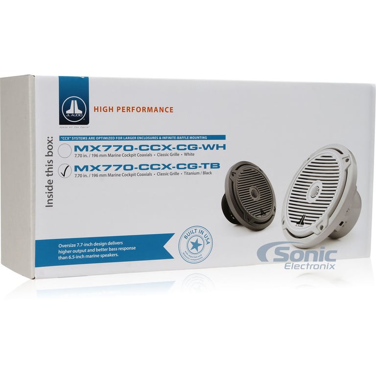 JL Audio MX770-CCX-CG-TB - Titanium/Black with Classic Grilles Image 7
