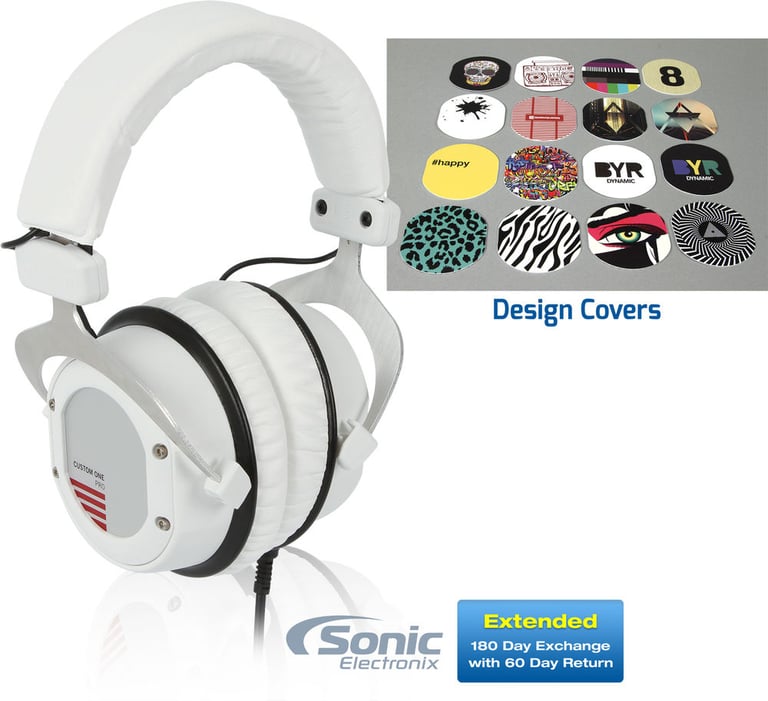 Beyerdynamic Custom One Pro Plus Headphones (White) + Sonic Electronix Bonus Pack 3 Image 1