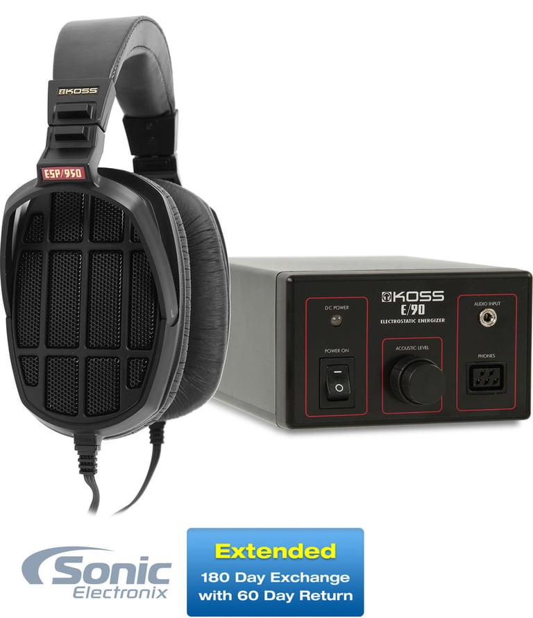 Koss ESP950 (160416) Electrostatic Stereophone + Sonic Electronix Bonus Pack 3 Image 1