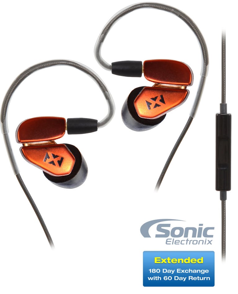 NVX IE3RC (Sunset Orange) + Sonic Electronix Bonus Pack 3 Image 1