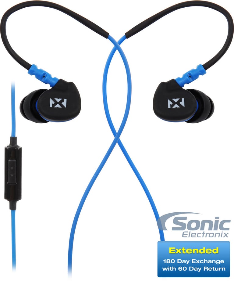 NVX IEWR2 (Water Resistant Sport Earbuds) + Sonic Electronix Bonus Pack 3 Image 1