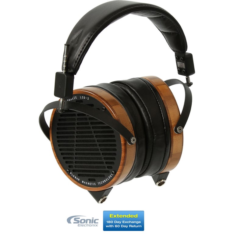 Audeze LCD-2 Bamboo / Leather (LCD2-B-L-TC) + Sonic Electronix Bonus Pack 3 Image 1