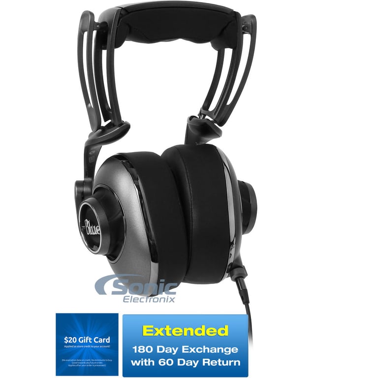 Blue Mo-Fi Headphones with Built-In Audiophile Grade Amp + Bonus Pack 4 + $20 eGift Card Image 1