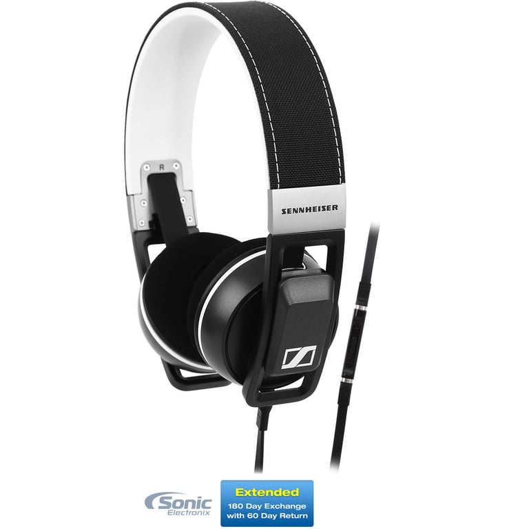 Sennheiser Urbanite (Black) for iPhone, On-Ear + Sonic Electronix Bonus Pack 3 Image 1